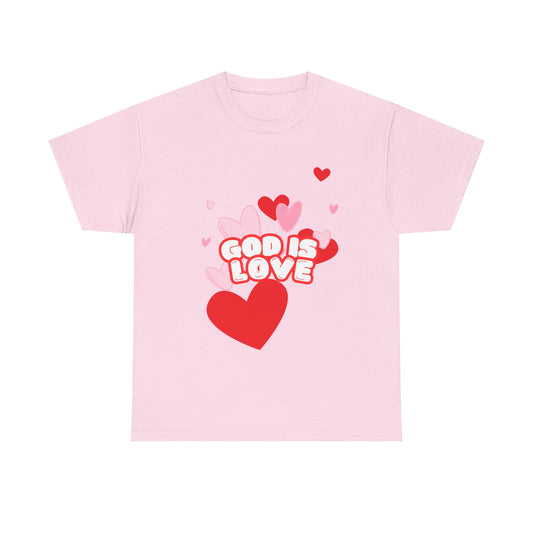 'God Is Love' Unisex Heavy Cotton Tee - Heartfelt Christian Apparel
